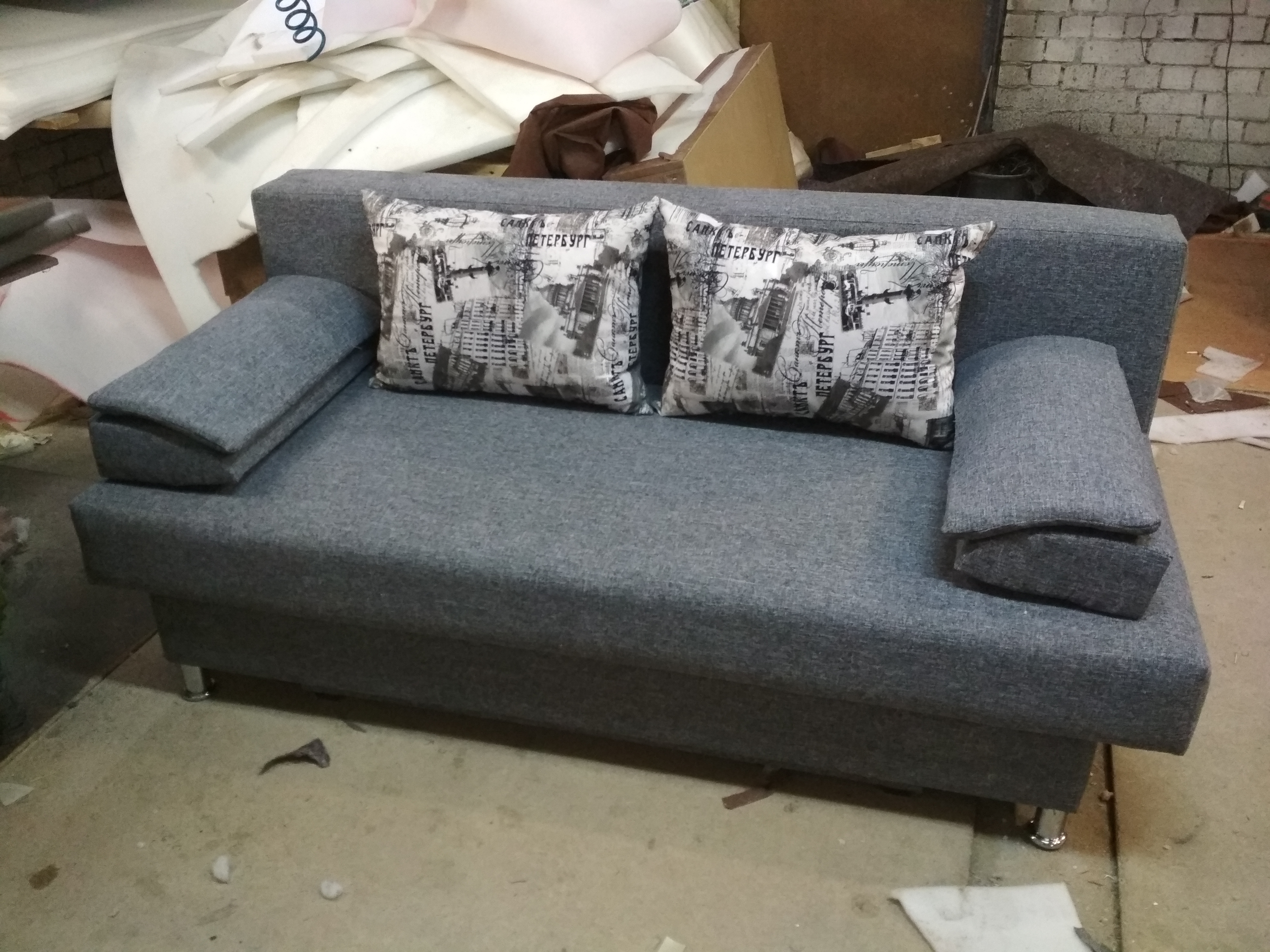 Компактный диван без подлокотников купить Воронеж недорого